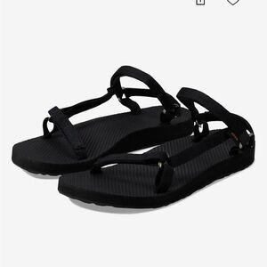 Black TEVAS Outdoor Sandals worn once